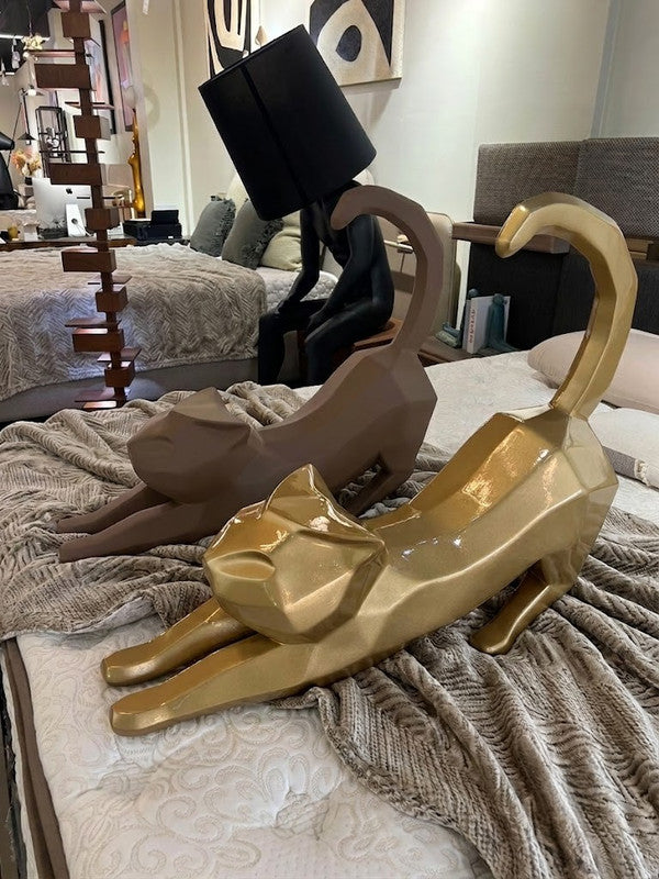 Sculpture Féline Design – Élégance Contemporaine & Caractère Unique