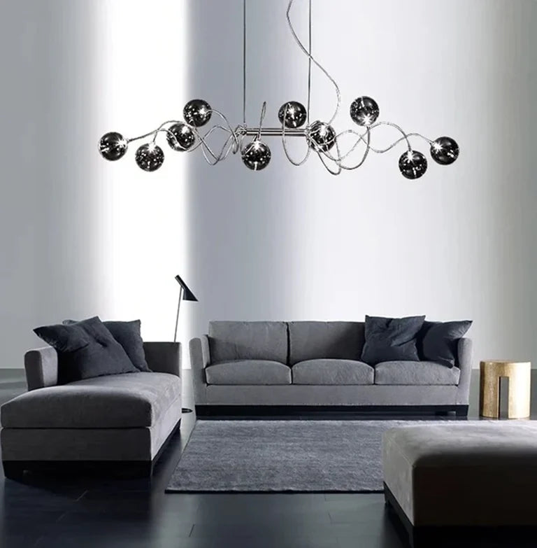 Suspension Branching Bubble – Smoke Glass