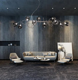 Suspension Branching Bubble – Smoke Glass