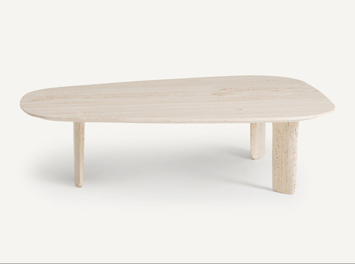 Table Basse Espo — Travertin en situation