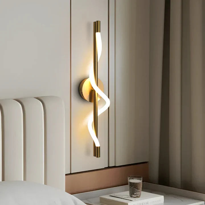 Applique murale design architectural en situation