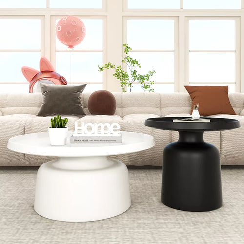 ALEXIS Set de 2 tables basses en métal 75 x 40 cm