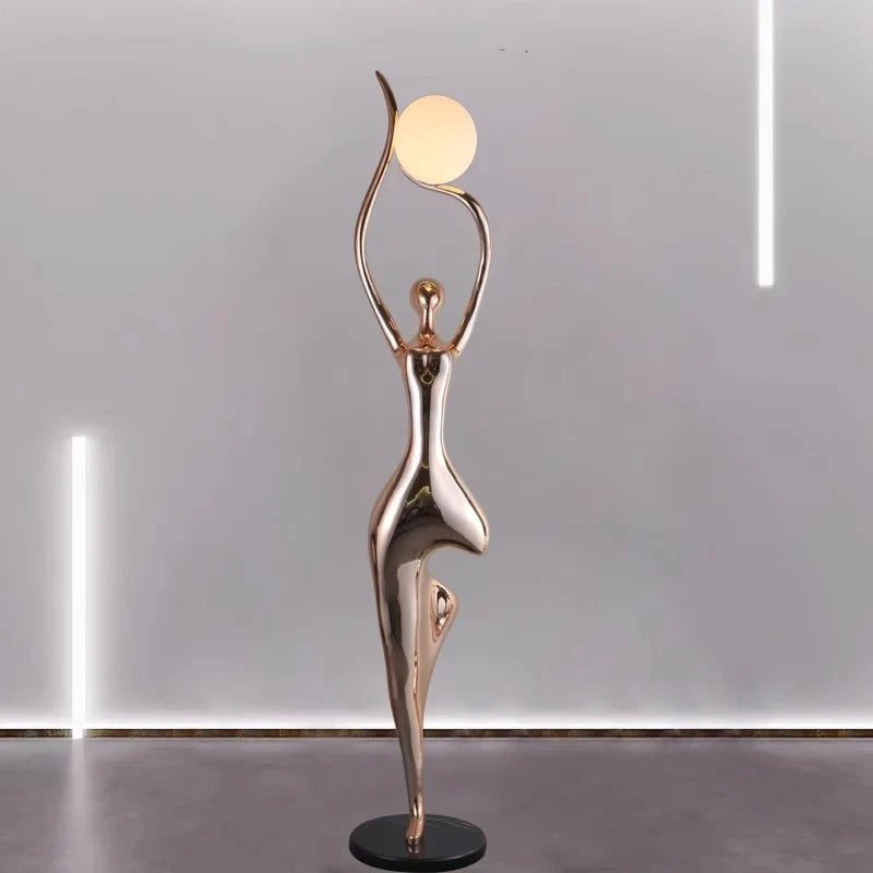 Sculpture lumineuse Art Contemporain en situation