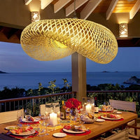 Lustre en osier Zen bambou