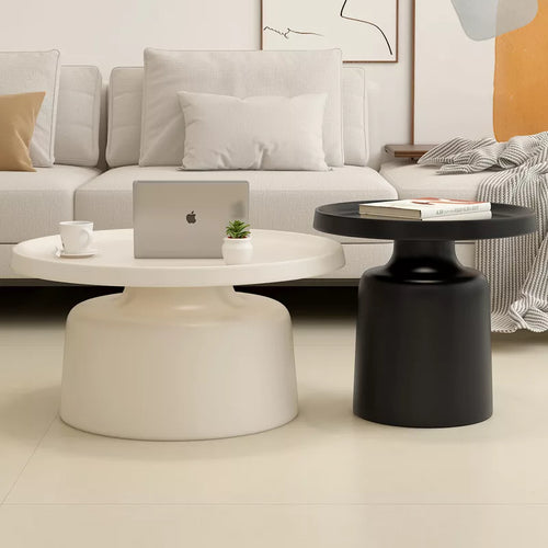 ALEXIS Set de 2 tables basses en métal 75 x 40 cm