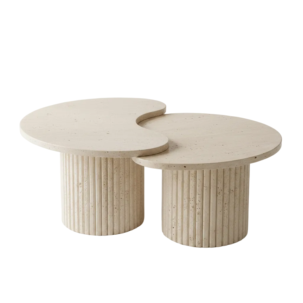 Table basse Nova duo travertin