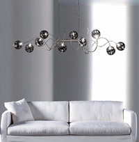 Suspension Branching Bubble – Smoke Glass
