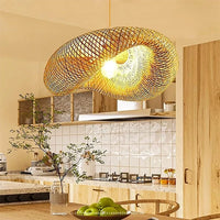 Lustre en osier Zen bambou