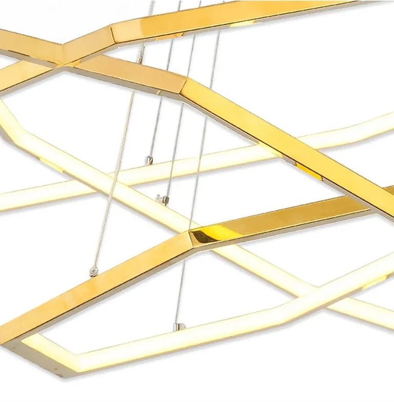 Lustre géométrique Hexa-Luxe