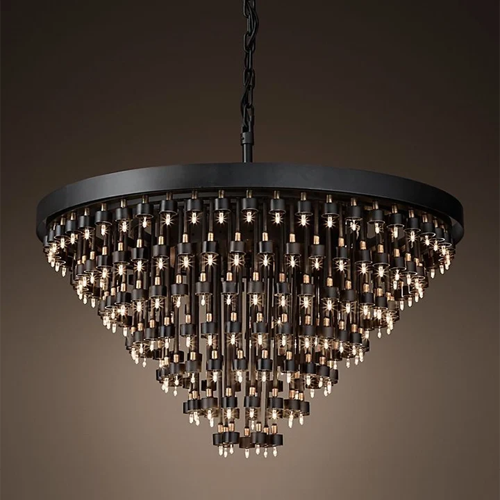 Lustre suspendu Legato en cristal multicouches