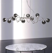 Suspension Branching Bubble – Smoke Glass