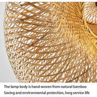 Lustre en osier Zen bambou