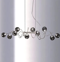 Suspension Branching Bubble – Smoke Glass