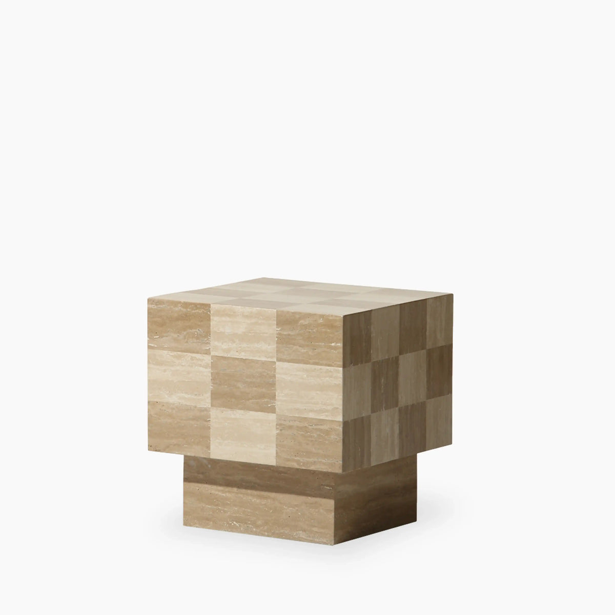 Table d'Appoint Chess — Travertin