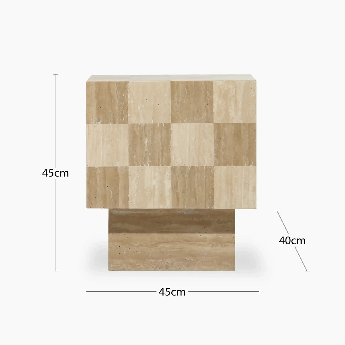 Table d'Appoint Fialta — Travertin