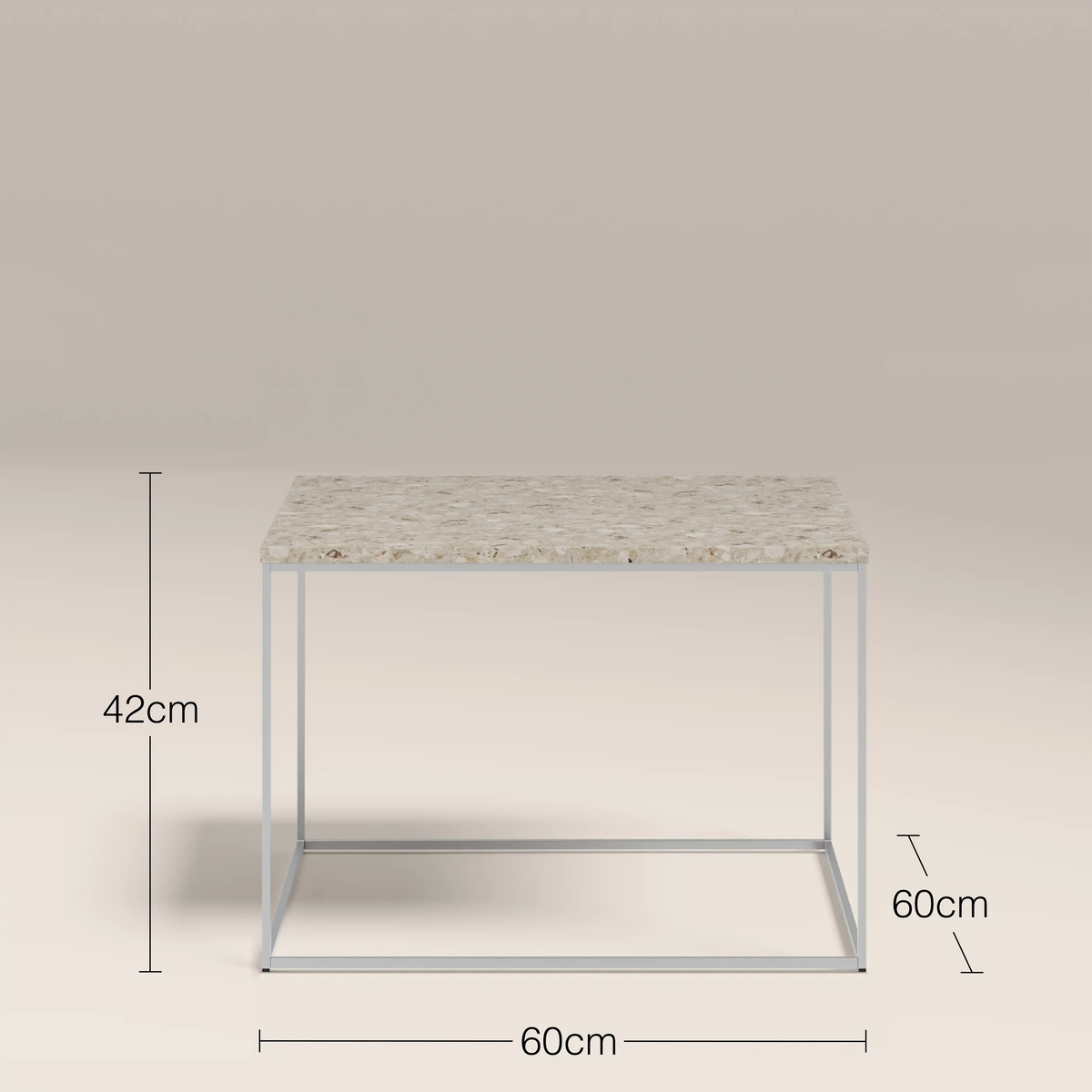 Table d'Appoint Nolwenn — Marbre Riverstone