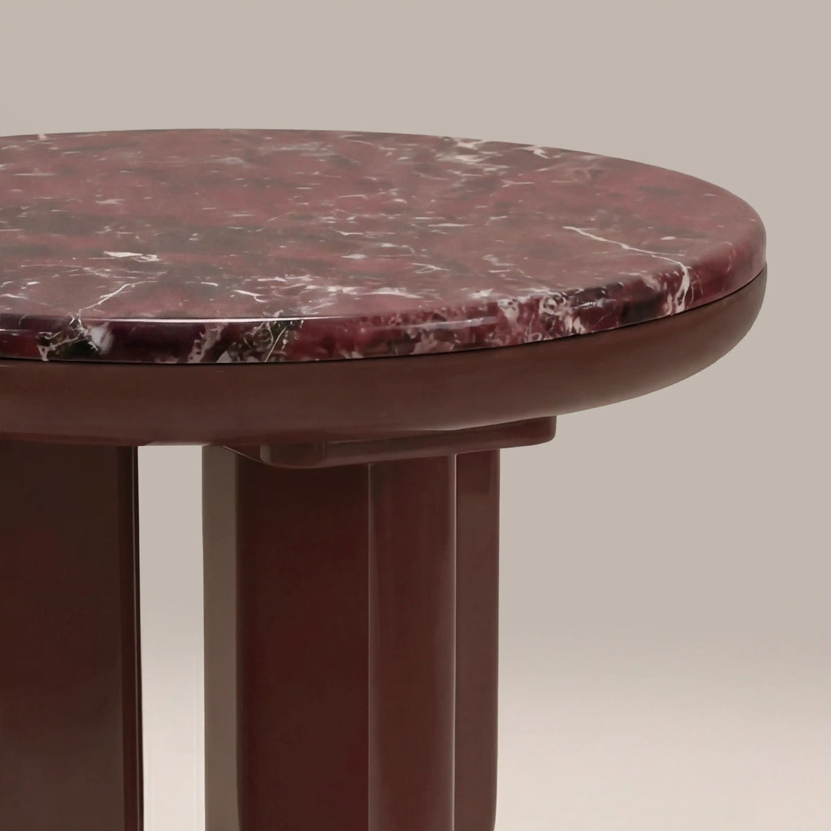 Table d'Appoint Ivano — Marbre Bordeaux