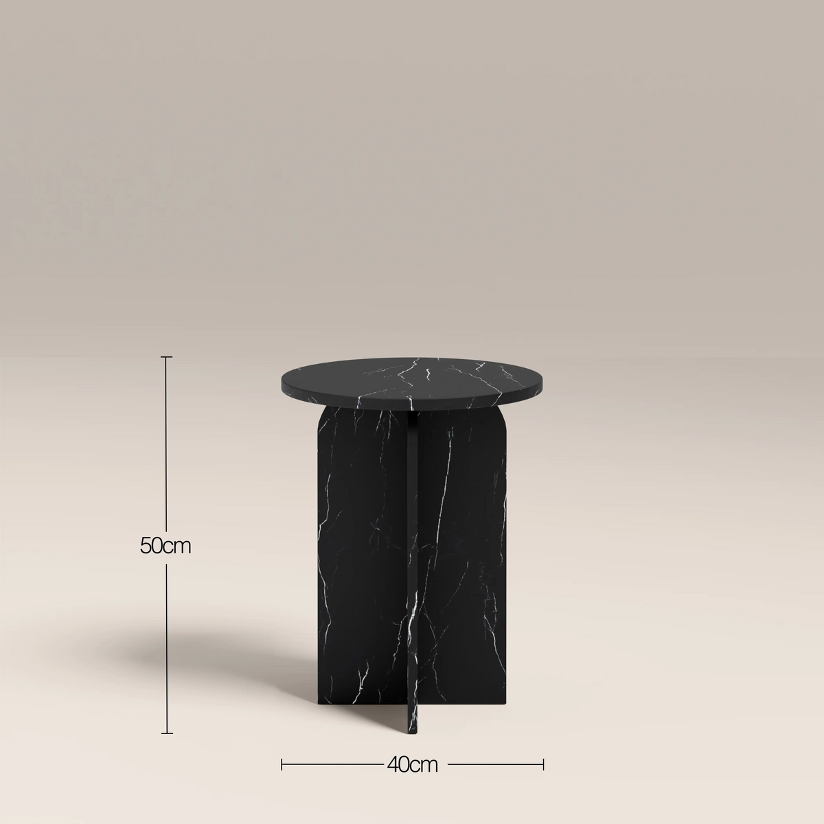 Table d'Appoint Xander — Marbre Noir