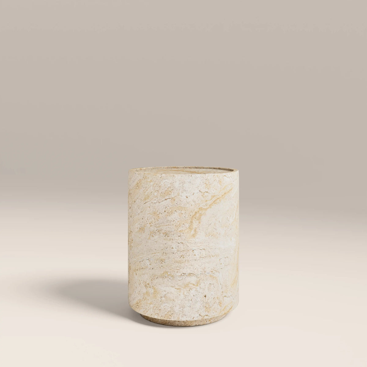 Table d'Appoint Ingrid — Travertin