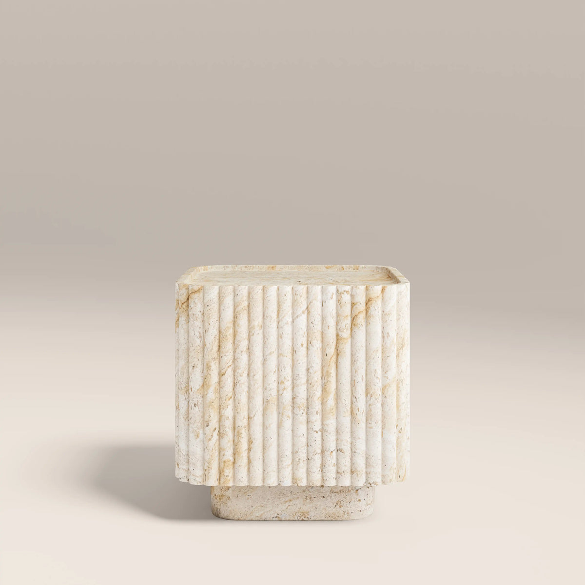 Table d'Appoint Osmond — Travertin