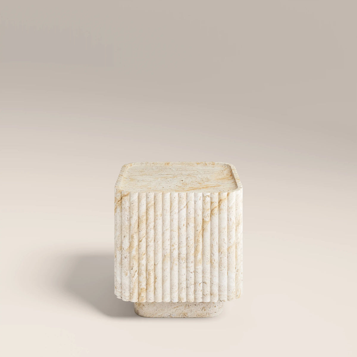 Table d'Appoint Osmond — Travertin, détail