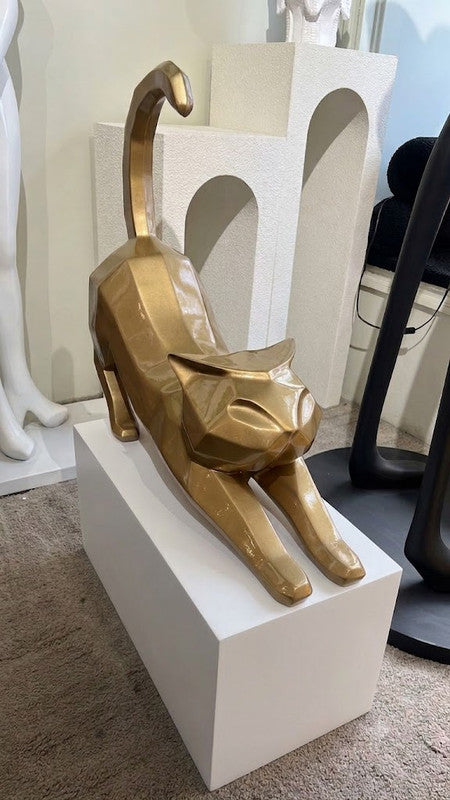 Sculpture Féline Design – Élégance Contemporaine & Caractère Unique