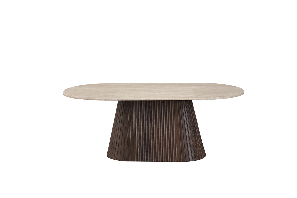 Table Basse Cadan — Travertin, Dimension & Finition
