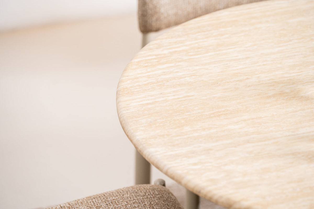 Table à Manger Sacha — Travertin