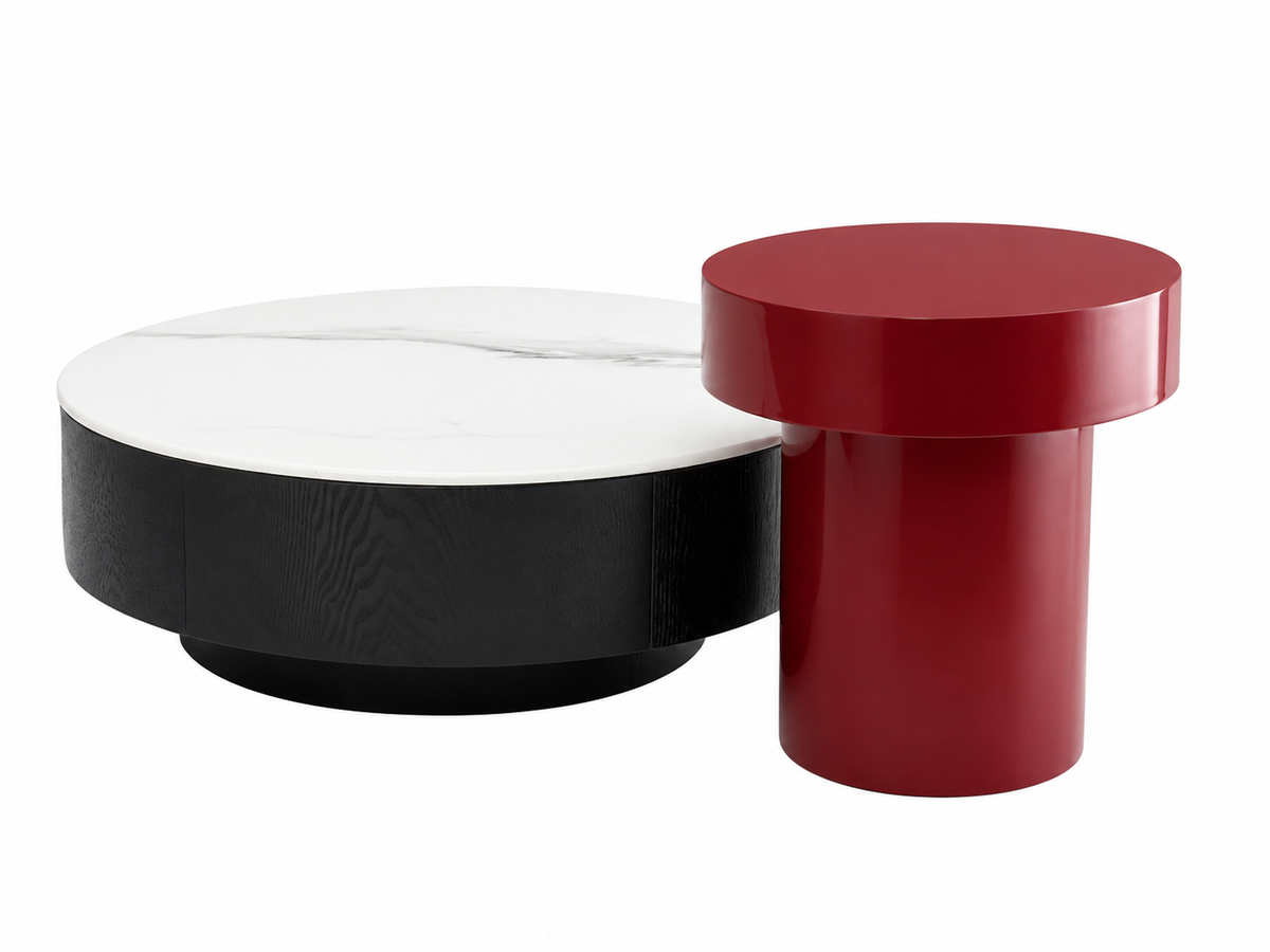 Duo de tables basses Rubis et Perla