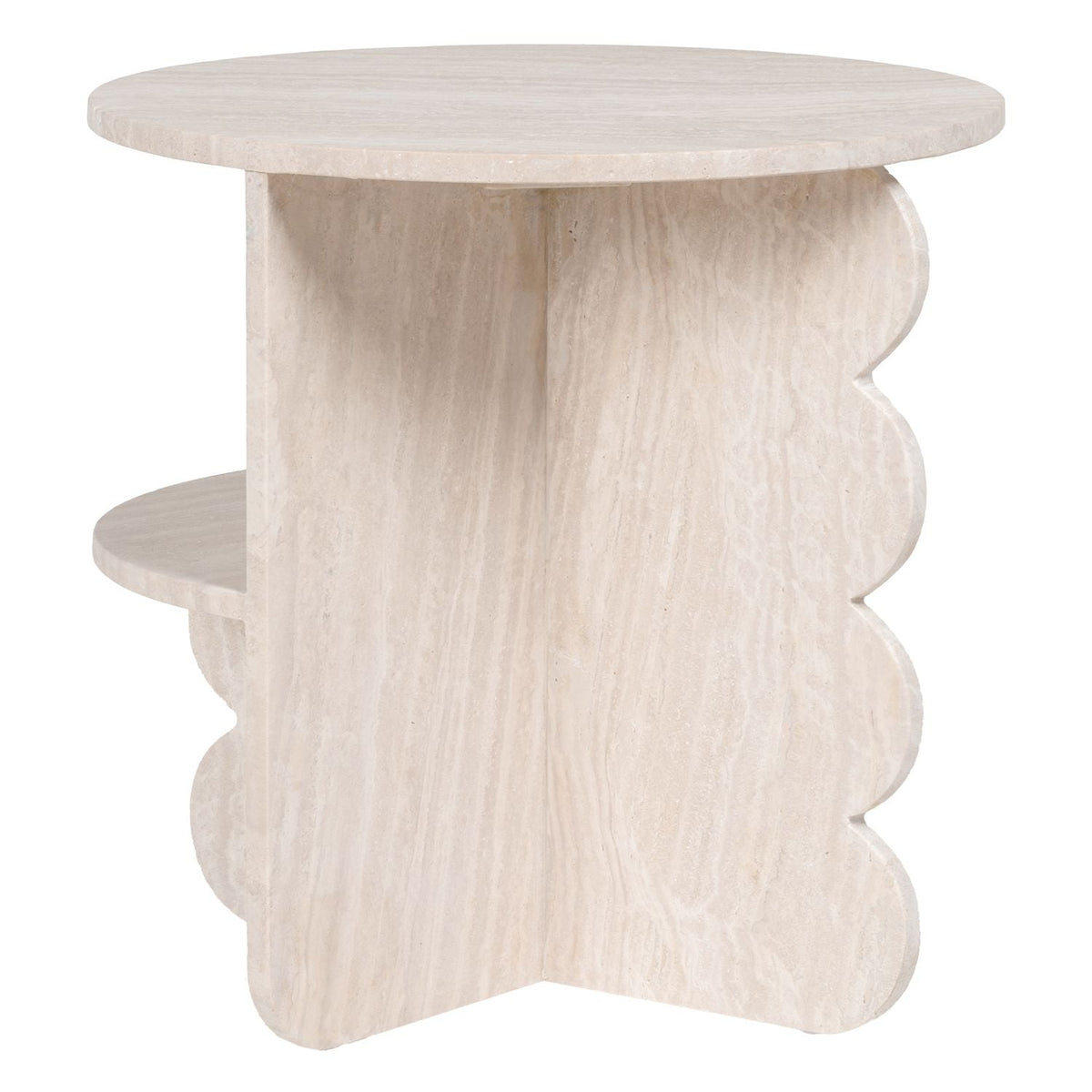 Table d'Appoint Kaira — Travertin