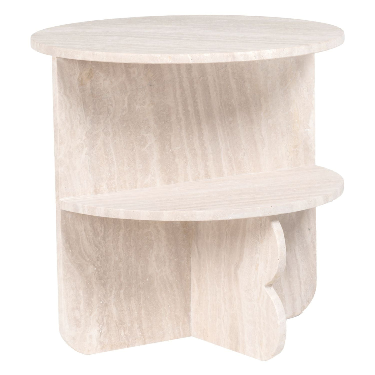 Table d'Appoint Ulrico — Travertin