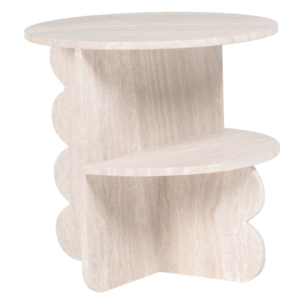 Table d'Appoint Ulrico — Travertin