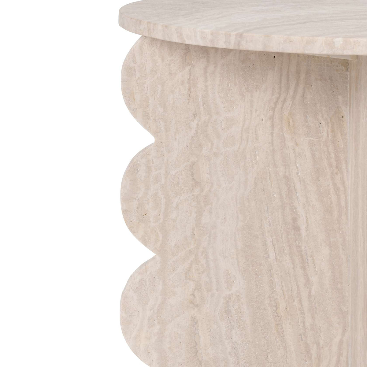 Table d'Appoint Ulrico — Travertin