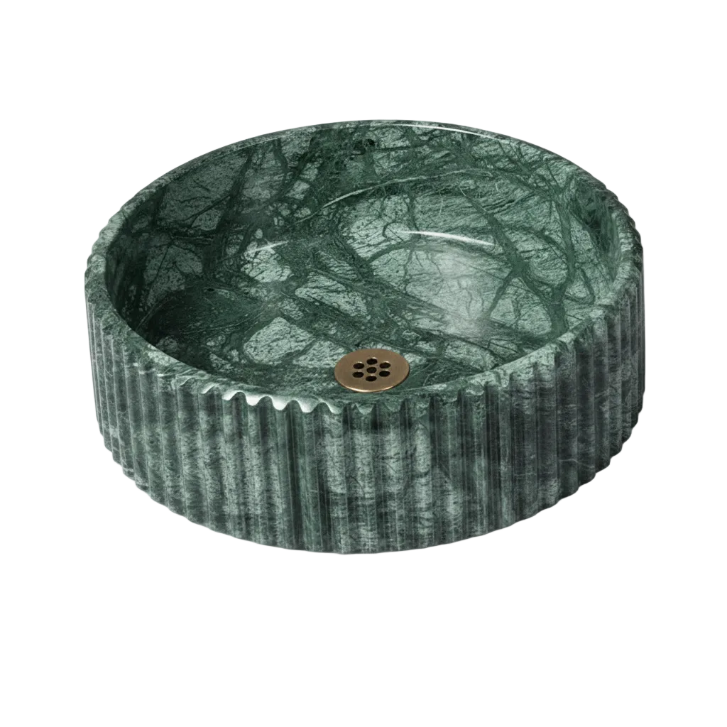 Vasque Marble Verde ronde