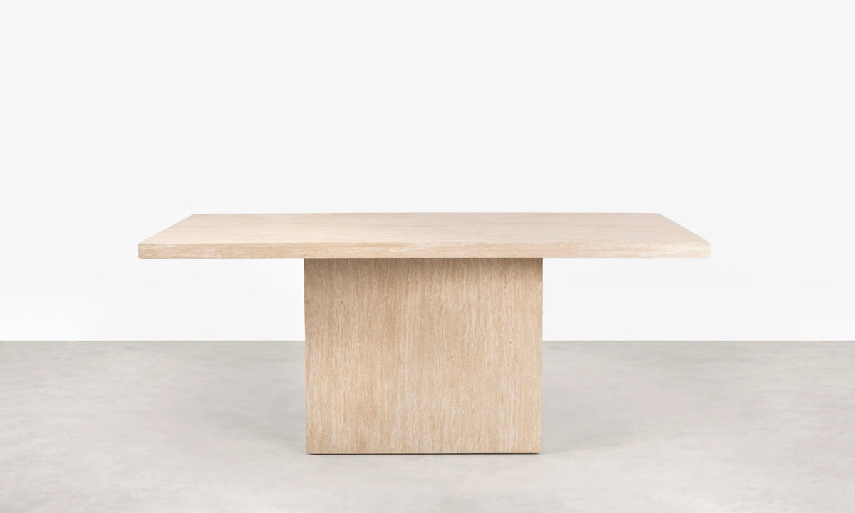 Table à Manger Roma — Travertin, Dimensions & Finitions