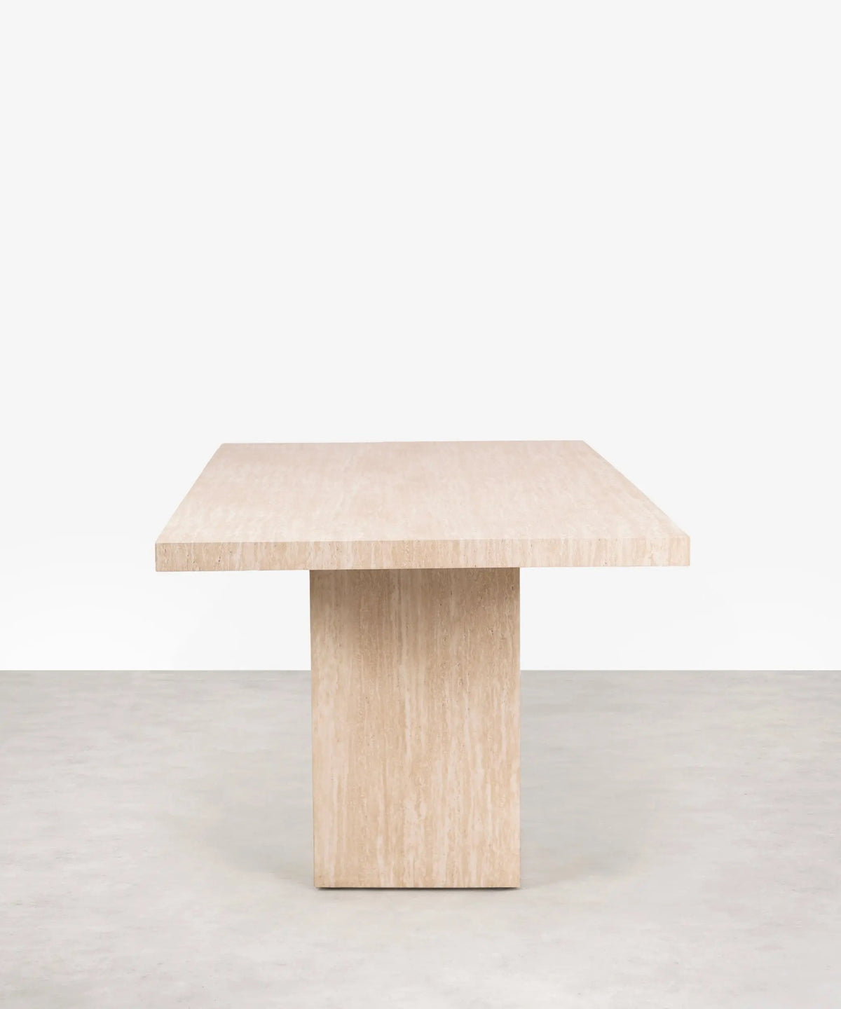 Table à Manger Orvain — Travertin, Dimensions & Finitions