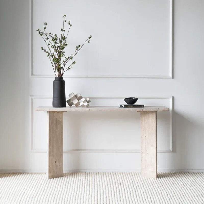 Console Palm — Travertin en situation