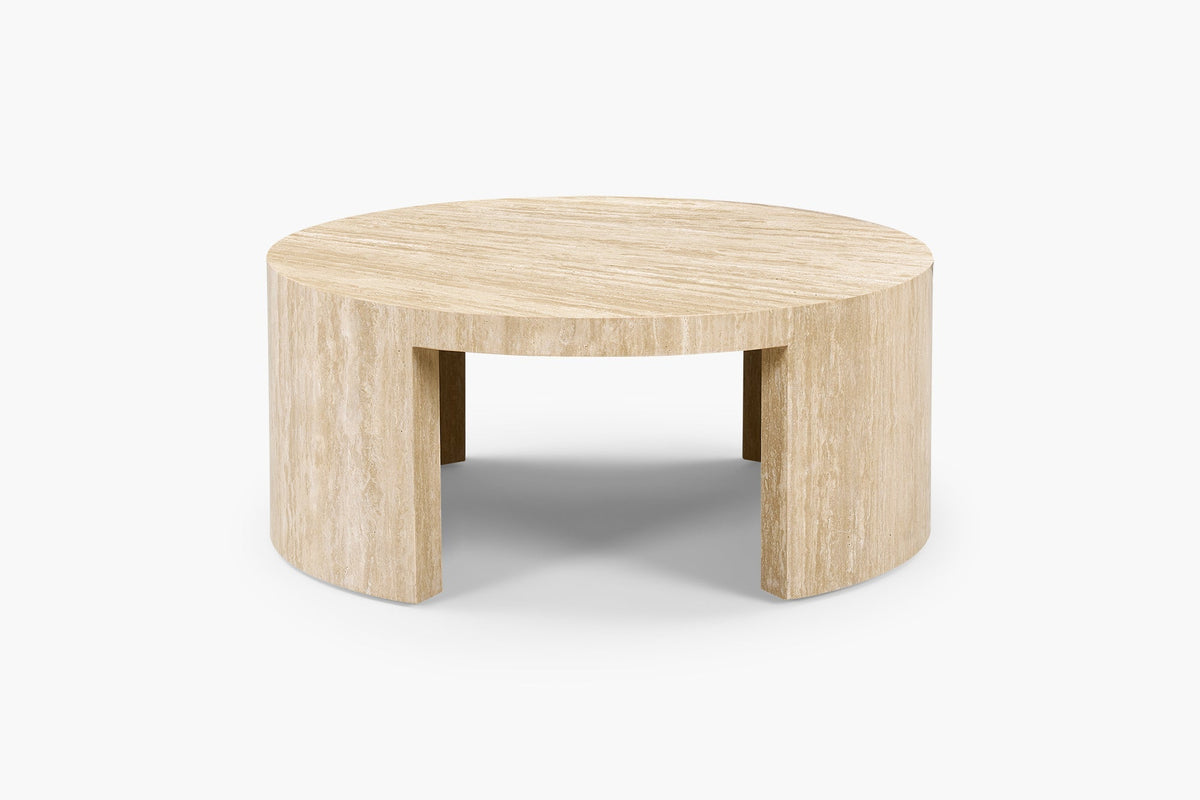 Table Basse Extérieur Pier — Travertin