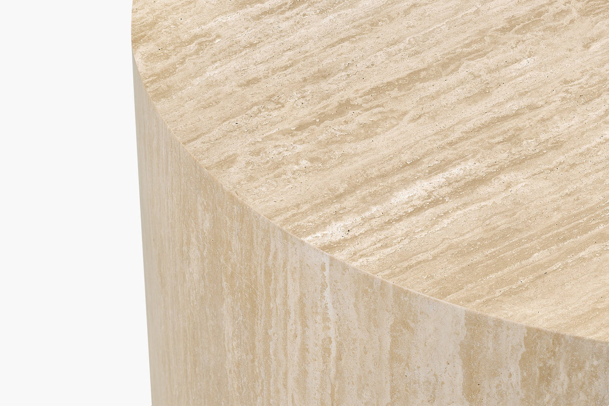 Table Basse Marin — Travertin
