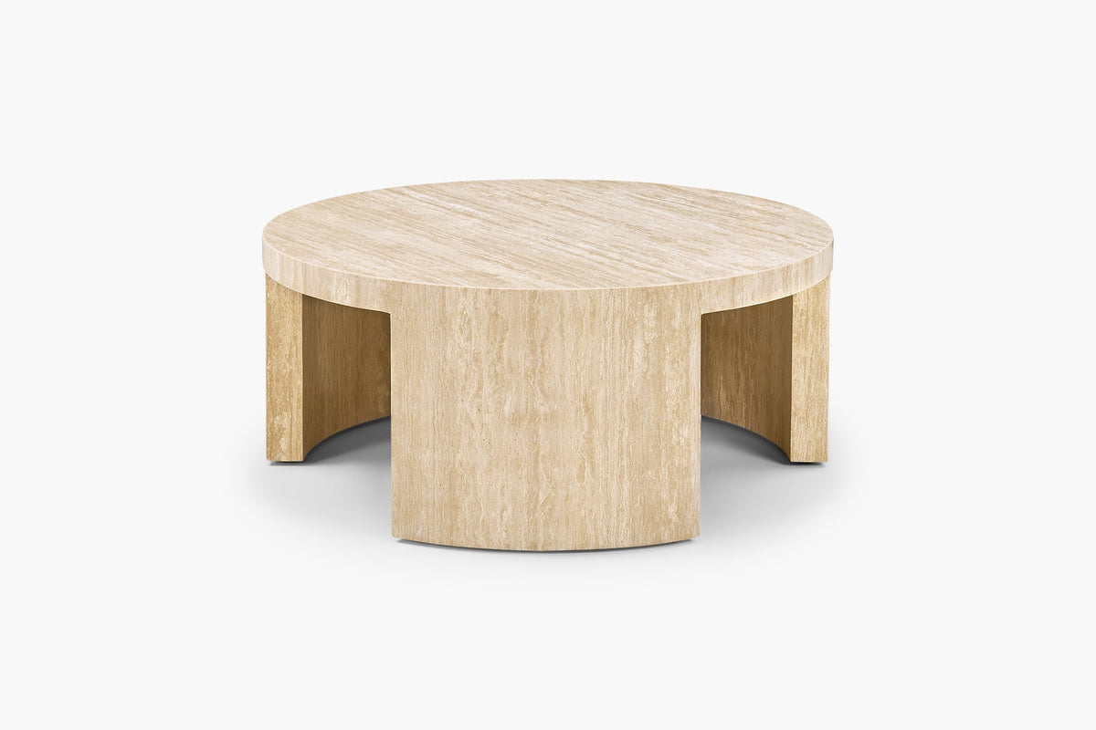 Table Basse Marin — Travertin