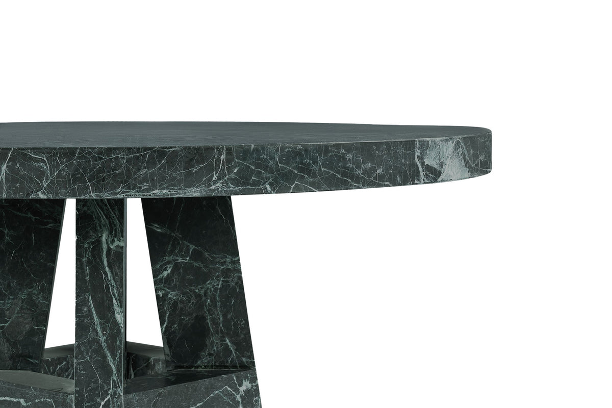 Table à Manger Ronde Rialto — Marbre Vert