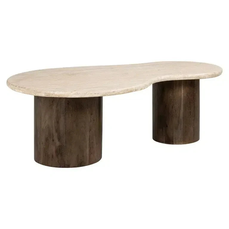 Table Basse Stulia — Travertin