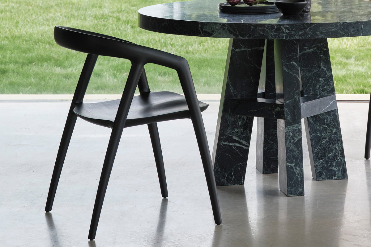 Table à Manger Ronde Rialto — Marbre Vert