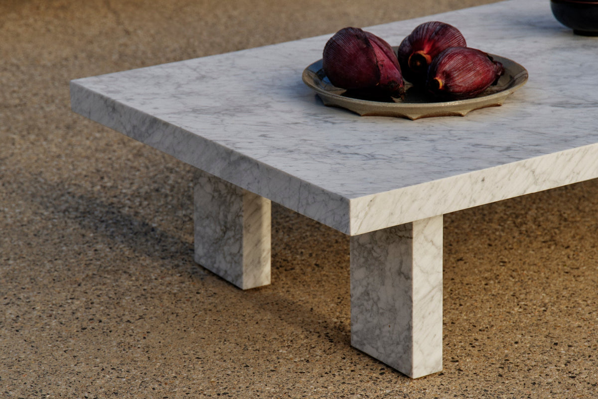 Table Basse Leoric — Marbre Carrare