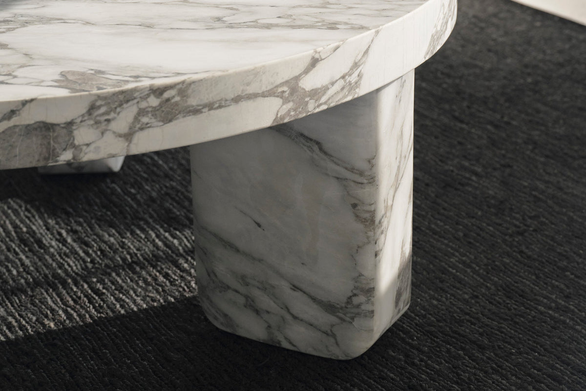 Table Basse Orien — Marbre Arabescato