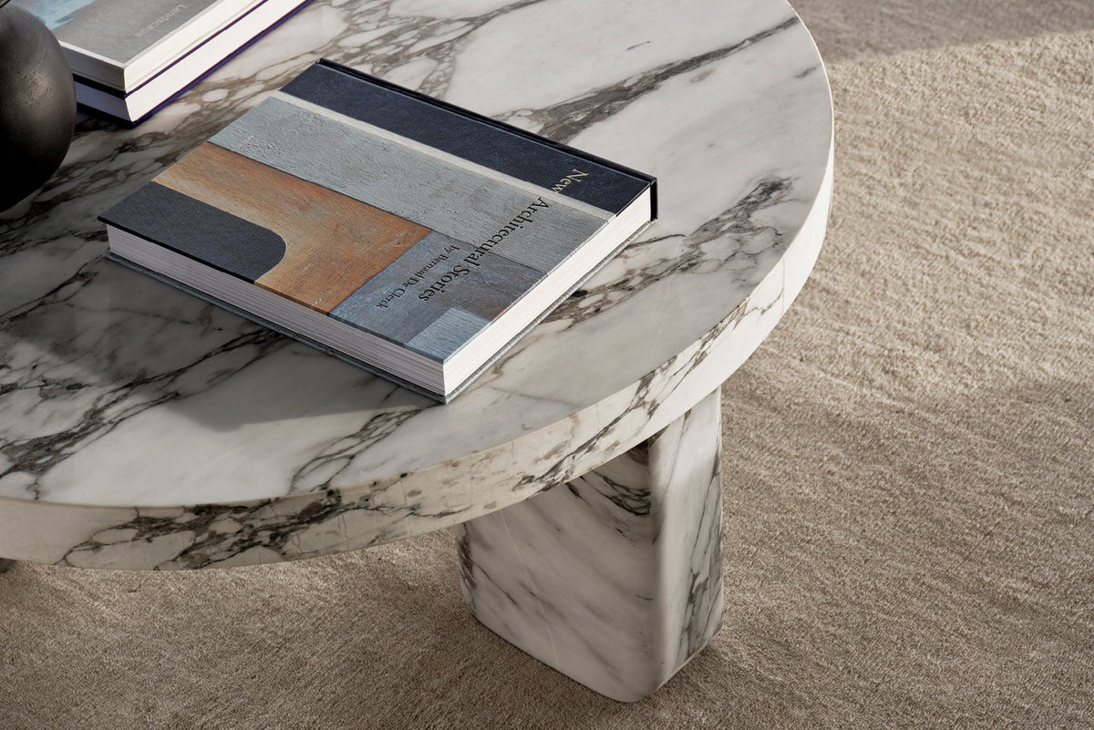 Table Basse Orien — Marbre Arabescato