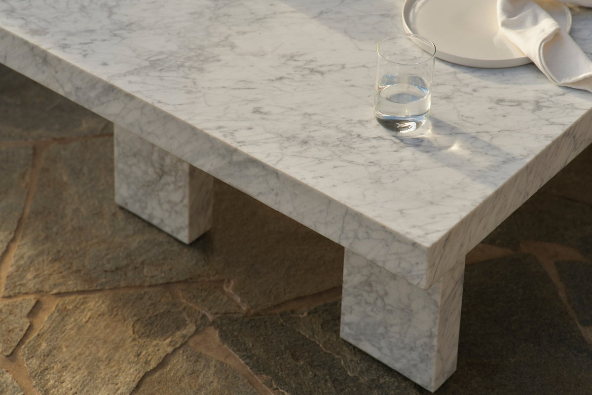 Table Basse Leoric — Marbre Carrare