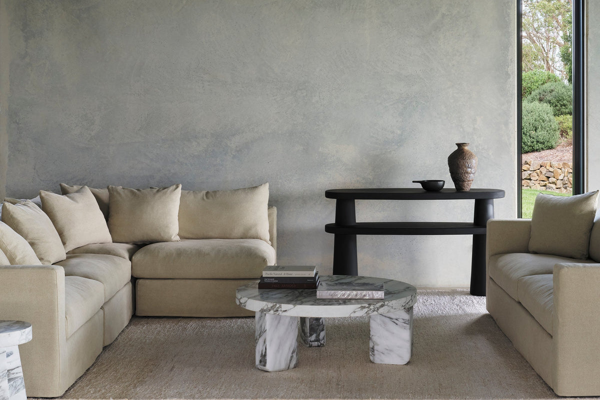 Table Basse Orien — Marbre Arabescato