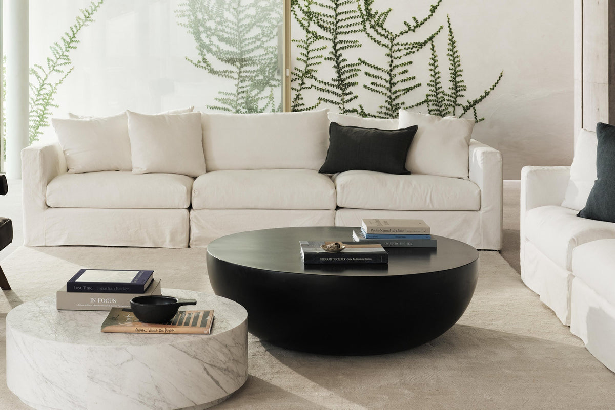 Table Basse Norwich — Marbre Carrare