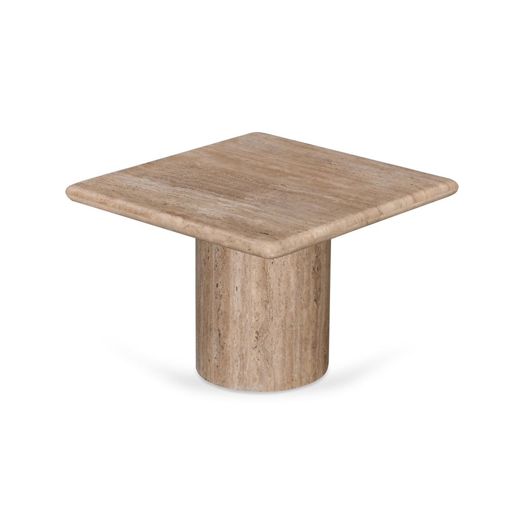 Table d'Appoint Costin — Travertin, détail